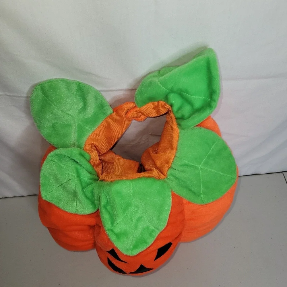 Plush‎ Pumpkin Dog Halloween Costume ~ Size M